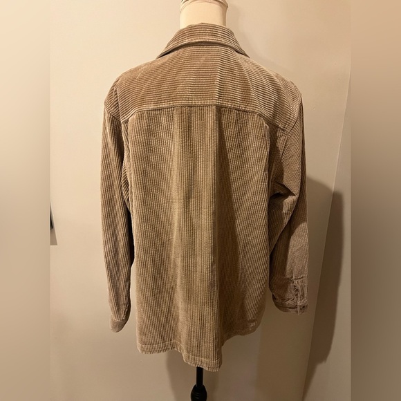 LL Bean Corduroy Chestnut Long Sleeve Shirt, size Large Petite - Picture 2 of 7
